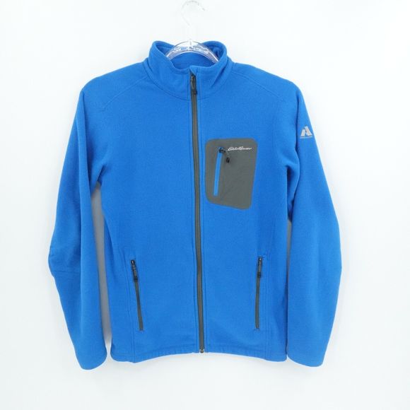 Eddie Bauer Other - Eddie Bauer First Ascent jacket Mens Medium Blue Polartec Fleece Hiking Outdoors